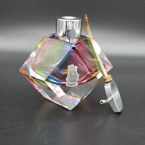Vin Imperlux Parfum Bottle Encased Multi Coloured Hand Cut Faceted - Picture 10 of 10